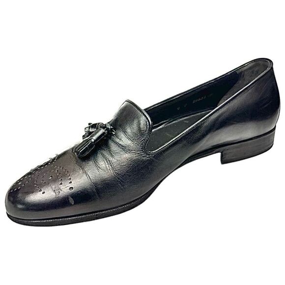 Bally Switzerland Men’s Black Leather Dress Shoes Size 9 D Made in Switzerland main image 5